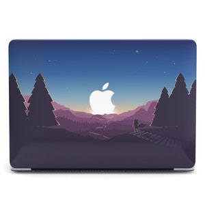 Night Forest Macbook Pro 13 16 A2141 A2338 Pastel Minimalistic Landscape Air 13 15 M3 M4 2025 Pro 14 M3 16 Case Mac Air 13 Pro 15 A2141