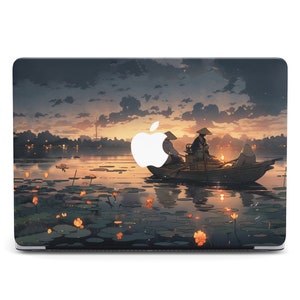 Night Town Lights MacBook 13 M3 Tasche für MacBook Air 2022 Fischen Japan Art MacBook Air 13 Pro 14 16 MacBook Pro 13 M4 Zoll Air MacBook 2025