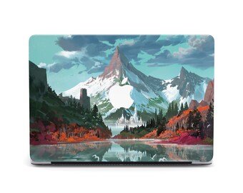 Mount Canada Macbook M3 Pro 13 Case Mountain Scenery Art Mac Air 13 Sleeve 15 inches 16 A2141 Air 13 15 M3 A2338 Case Cover
