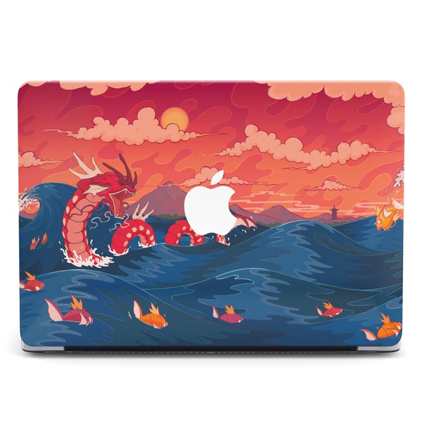 Sea Dragon MacBook Case for MacBook Air 2022 Colorful Japanese Art MacBook Air 13 Pro 14 16 MacBook Pro 13 M2 inch Air MacBook 2021