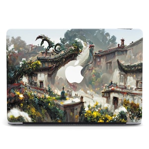 Fairy Tale Dragon MacBook Case Oil Painting Air 13 2022 Colorful Japanese Art MacBook Air 13 Pro 14 16 MacBook Pro 13 M4 Air MacBook 2025