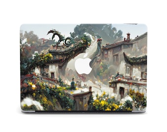 Fairy Tale Dragon MacBook Case Oil Painting Air 13 2022 Colorful Japanese Art MacBook Air 13 Pro 14 16 MacBook Pro 13 M4 Air MacBook 2025