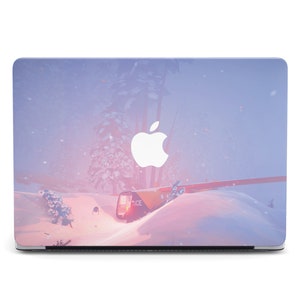 Winter Train Macbook Pro 13 16 A2141 A2338 Anime Pastel Art Air 13 15 M3 M4 Macbook 2022 M4 2025 Pro 14 M3 16 Case Mac Air 13 Pro