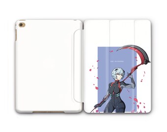 Rey Ayanami Anime Girl iPad Smart Case Robot Warrior Manga Design iPad 11 12.9 M2 2022 iPad 10.9 iPad Flip iPad Case 10 5 iPad Air 5