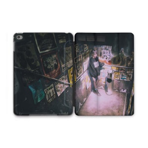 Underground Bar Night Tokyo iPad Smart Case New 2025 iPad Air 11 Japanese Girl Art Stand Case iPad Flip Cover iPad 12 9 2021 iPad 10.9 8th