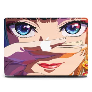 Anime Girl Colorful Eyes Digital Art MacBook Case for MacBook Air 2022 Case Air 13 Pro 14 16 MacBook Pro 13 M4 inch Air MacBook 2025
