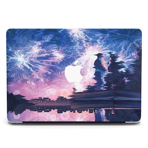 Anime Sky MacBook Pro 13 16 M3 Case 2023 2025 Pro 14 M3 16 Case Anime Girl Pier Case Mac Air 13 Pro 15 A2141 MacBook Anime Clouds Case