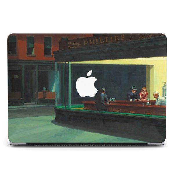Nighthawks Macbook Caso Macbook Pro 13 Caso Macbook Bellas Artes Pintura Famosa Regalo Macbook Caso Macbook Air 13 Caso Macbook Pro Edward Hopper