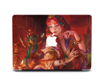 Japanese Ginger Girl Macbook Pro 13 16 A2141 A2338 Mystic Fantasy Art Retina 2023 A2338 Mac Book M3 16 Tasche Mac Air 13 Pro 15 A2141 MacBook