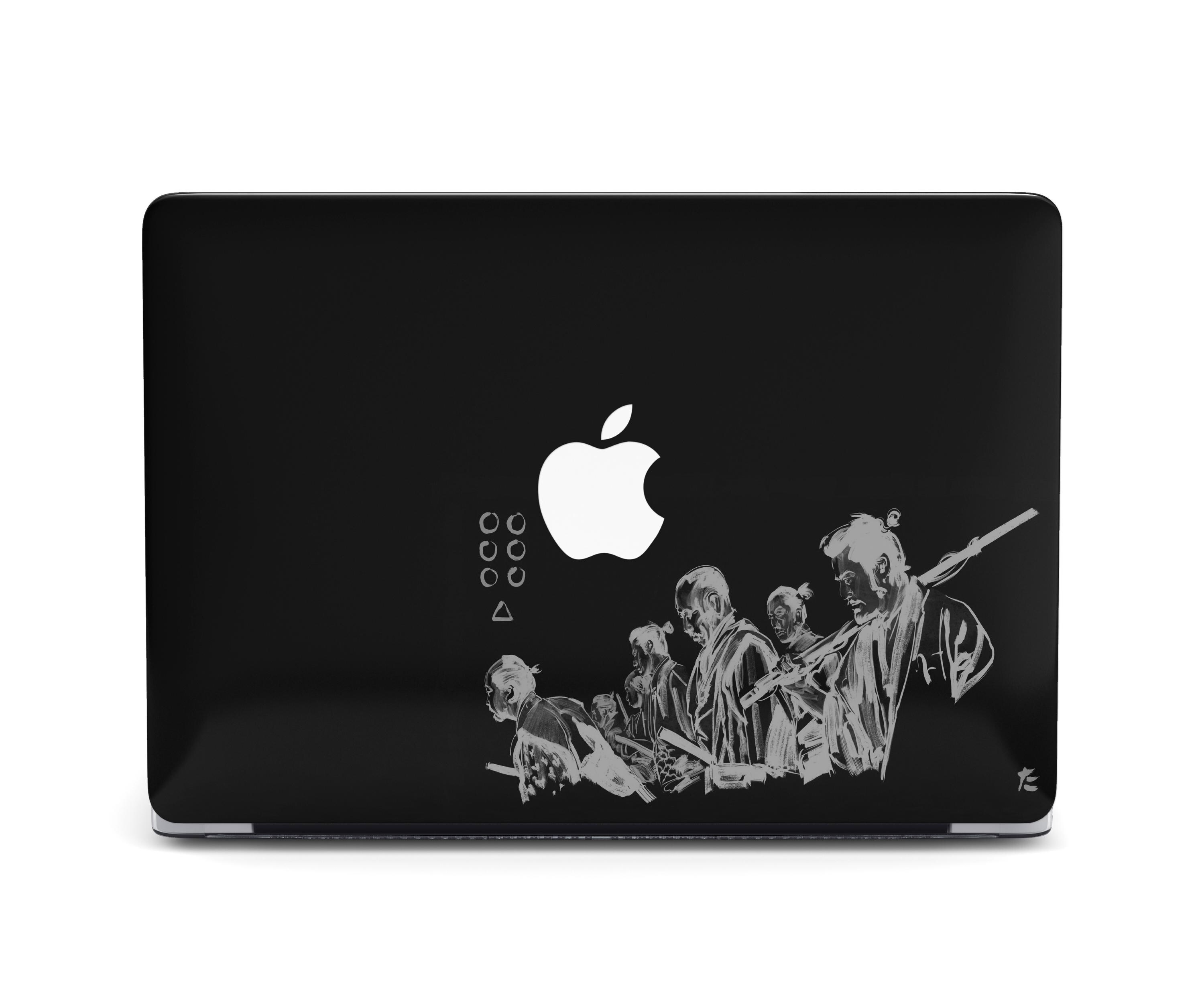 Seven Samurai Warriors Minimalist Black White Case for MacBook Air
