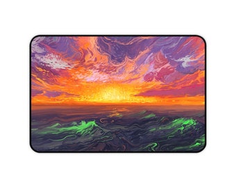 Sunset Desk Mat Natural Desk Mat Large Desk Mat Office Desk Accessories Wrist Rest Mouse Pad Aesthetic Desk Decor Trendy Workspace