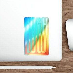 High Low Die-cut Laptop Sticker Car Stickers Glitter Skin Fridge ...