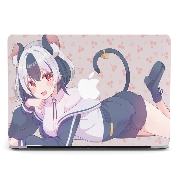 Cute Anime Girl Macbook Pro 13 16 A2141 Kawaii Mouse Hipster Art A2338 Retina 2023 A2338 Mac Book M3 16 Case Mac Air 13 Pro A2141 MacBook