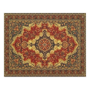 Persian Carpet Oriental Traditional Art Puzzle Difficult Art Gift for Kid Family Puzzle Home Game Boardgame Pieces Puzzle Metal Gift Box