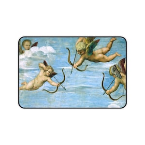 Victorian Angels Mouse Pad Desk Mousepad Bible Angels Gift Spiritual Gift Work Studio Decor Work Gifts Work Bestie Cute Boho Desk Accessory