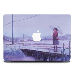 Anime Winter Umbrella Girl Macbook Pro 13 16 A2141 A2338 Japanese Air 13 15 M3 M4 2025 Pro 14 M3 16 Case Mac Air 13 Pro 15 A2141 MacBook