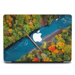 Autumn Forest Bridge Macbook M3 16 Macbook Pro 13 Beautiful Nature Mac Air 13 Pro M2 Floral Fields A2141 Travel Air 13 15 M3 A2338