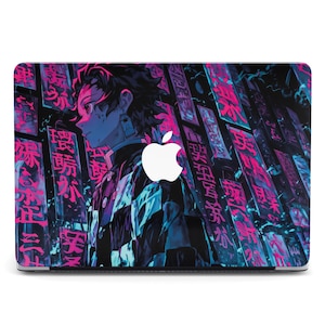 Kamado Tanjiro Macbook Pro 13 Case Kimetsu no Yaiba Gift Neon Hair Case M2 2025 Pro 14 M3 16 Case Mac Air 13 Pro 15 A2141 MacBook