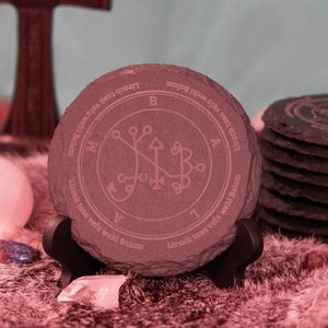 Set of 4 Devotional Coasters King Balam- Goetia Spirit