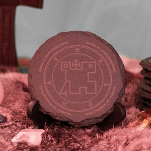 Set of 4 Devotional Coasters Earl Halphas - Goetia Spirit