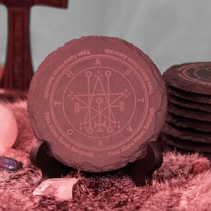 Set of 4 Devotional Coasters Duke Astaroth - Goetia Spirit