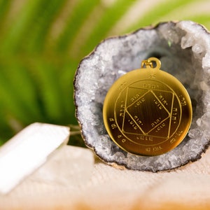 Third Pentacle of the Sun - Solomonic Magick Talisman (for Wealth and Success)