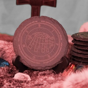 Set of 4 Devotional Coasters Earl Bifrons - Goetia Spirit