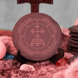 Set of 4 Devotional Coasters Marquis Samigna - Goetia Spirit