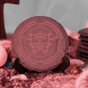 Set of 4 Devotional Coasters Marquis Oriax - Goetia Spirit