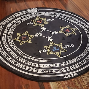 Solomonic Magick Protective Circle Ceremonial Rug
