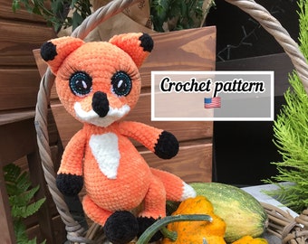 Crochet pattern for Fox amigurumi (pdf eng)