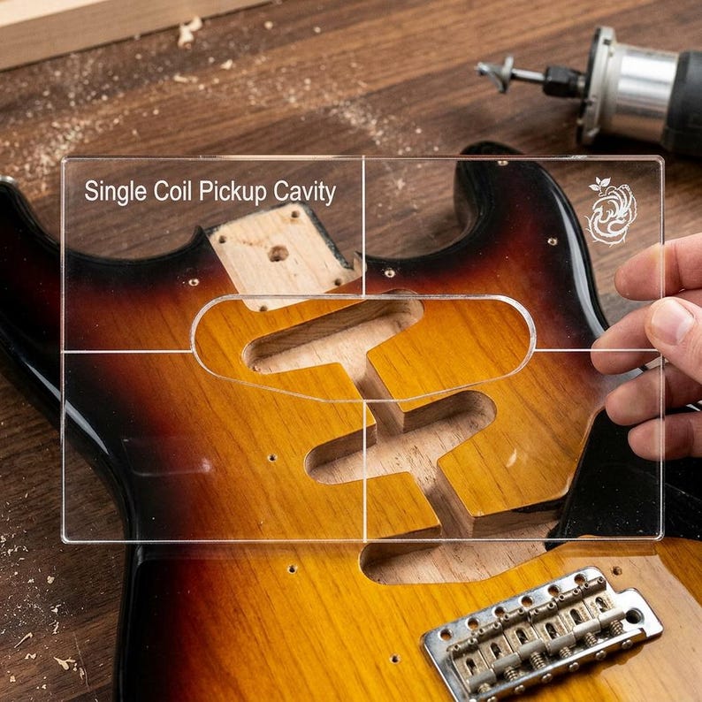 Single Coil Pickup Routing Template – Guitar Router Jig – Strat Style ...
