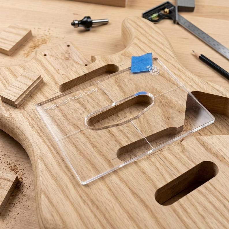 Single Coil Pickup Routing Template – Guitar Router Jig – Strat Style ...