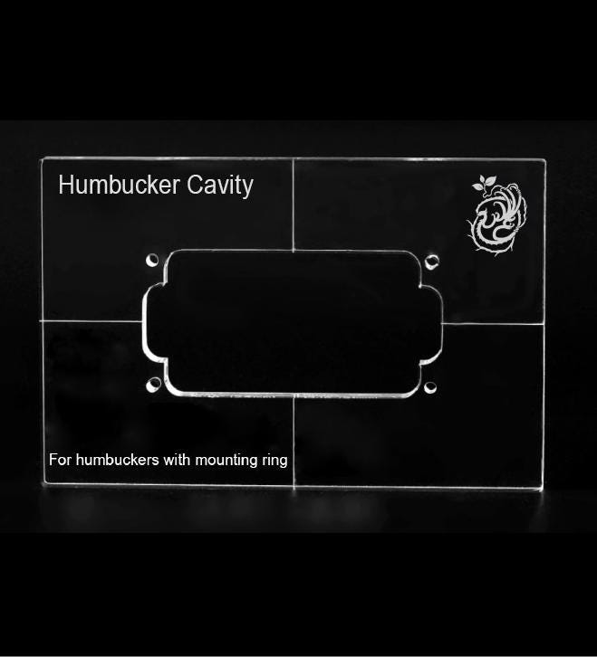 Humbucker Pickup Routing Template.pdf Humbucker Pickup Routing Template – Acrylic Guitar Router Template for ...