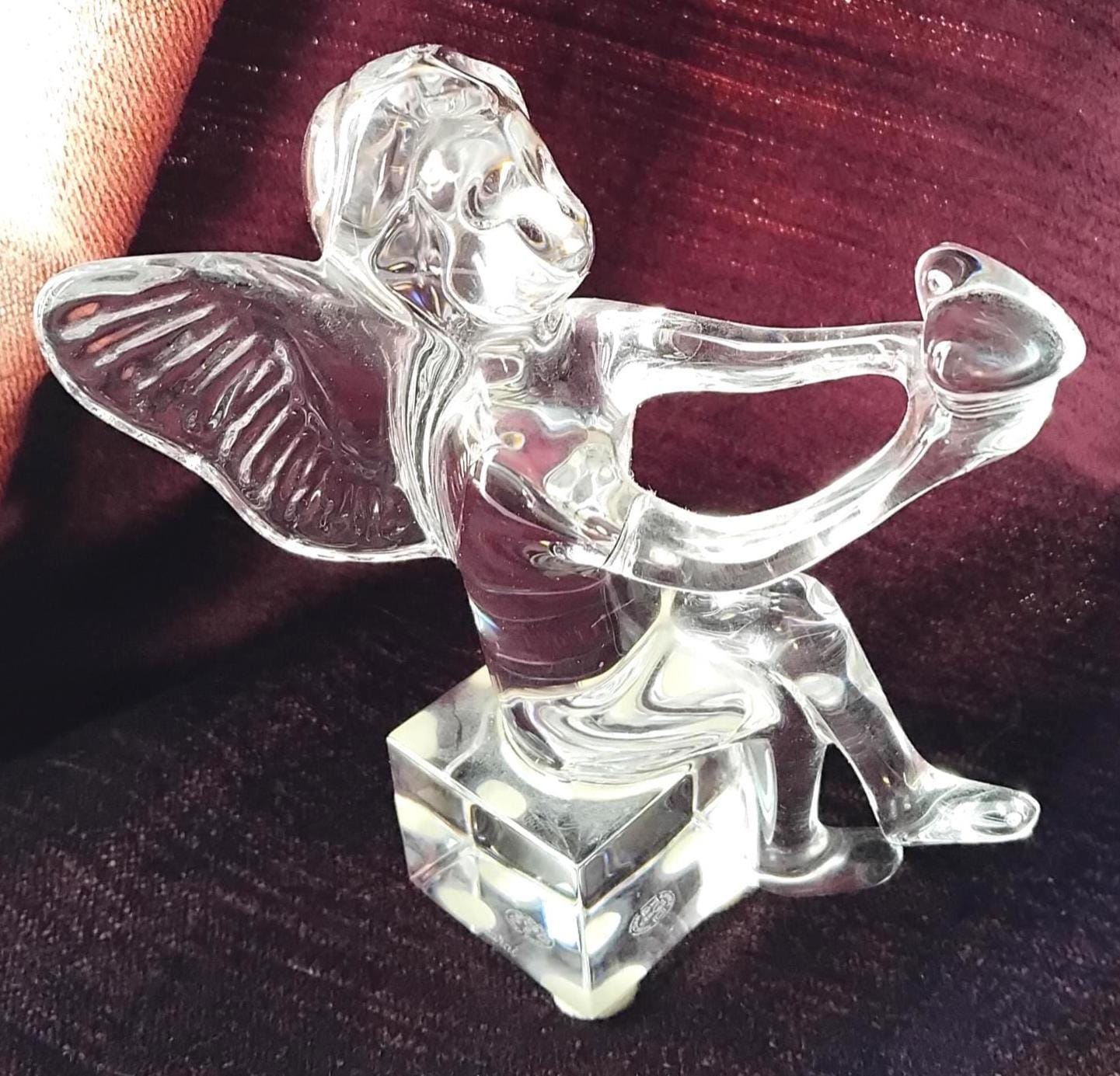 Baccarat クリスタルエンジェル像 Baccarat 天使のクリスタル 置物 バカラ Baccarat 置物 天使