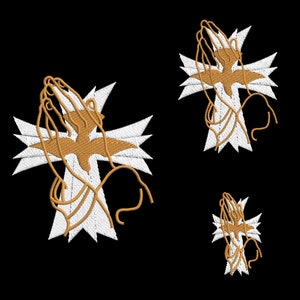 Praying Hands, 3 Sizes, Machine Embroidery, Embroidery Designs, Embroidery, Prayer Embroidery Patterns, Embroidery Files, Instant Download