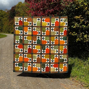 Off Kilter Quilt Pattern - DIGITAL Version - PDF - Confident Beginner - 10" Stack Friendly - 68" Square Lap Quilt
