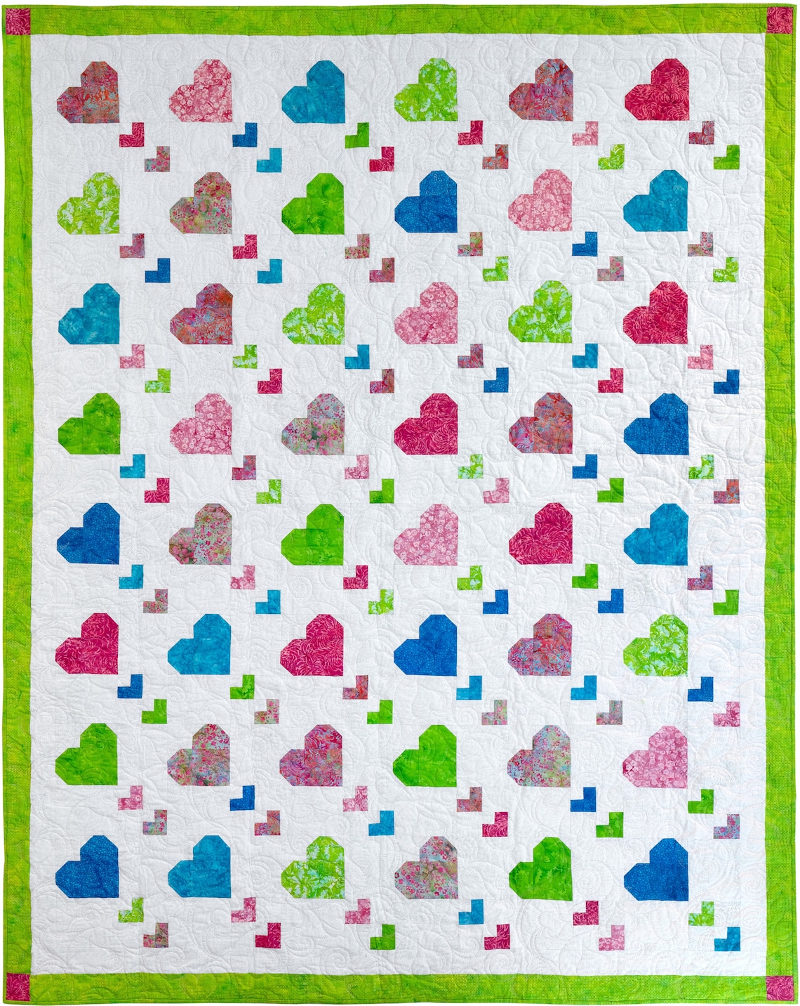 Heart Strings Quilt Pattern PAPER Version 3 Sizes Confident Beginner