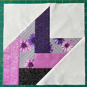 Quilt Block Pattern &quot;Diagonal Braids&quot; - DIGITAL Version  - 11&quot; Block Pattern (10 1/2&quot; when finished) Great for Scraps & 2.5&quot; Strips