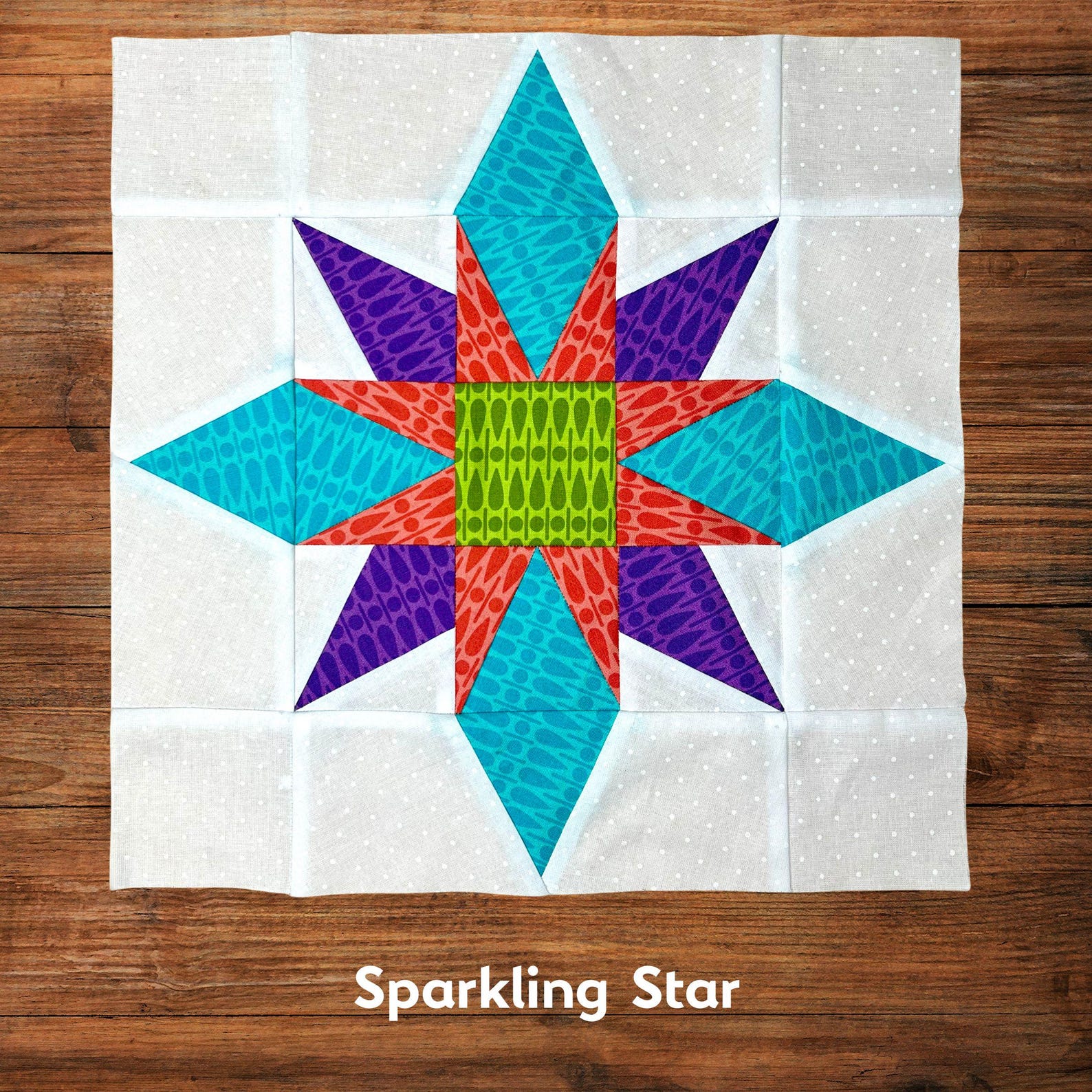 Two Star Foundation Paper Piecing Quilt Block Patterns - PDF - 4 Sizes ...