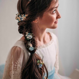 Powdered Blue Communion Crown and Belt Clip Set