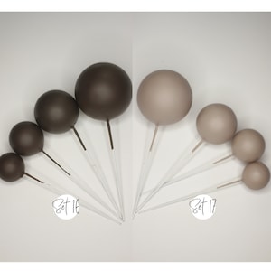Handgemaakte groene taartboltoppers: elegant taartdecor, set van 4