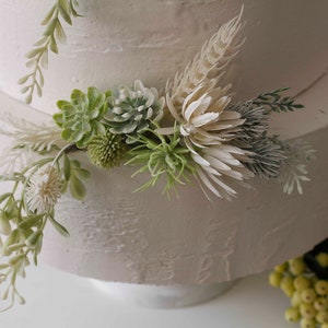 Topper per torta con piante grasse floreali, decorazioni per matrimonio con cactus e verde salvia, piante grasse artificiali, facili da posizionare, acquista il set o singolarmente