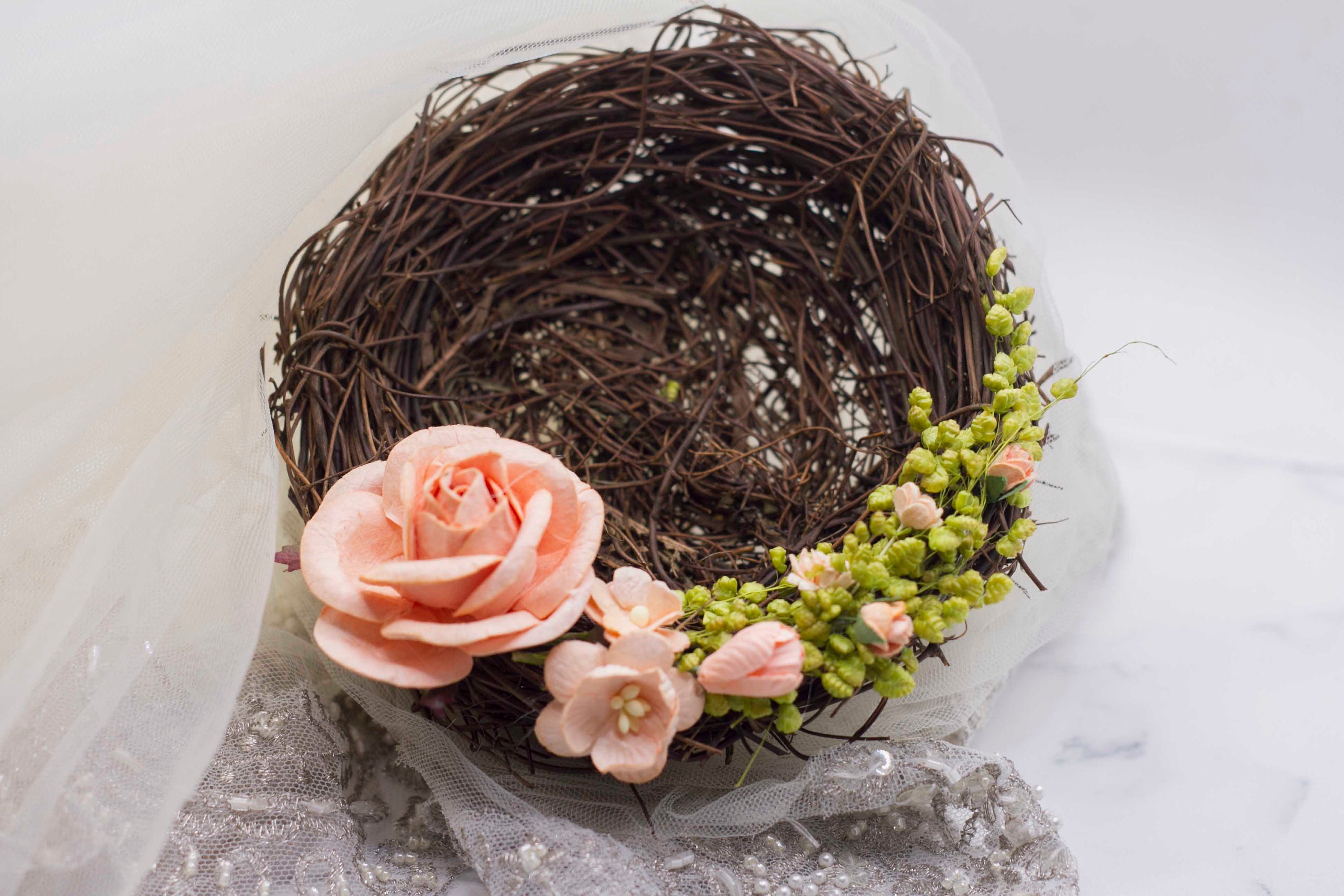 Bird nest ring holder best sale