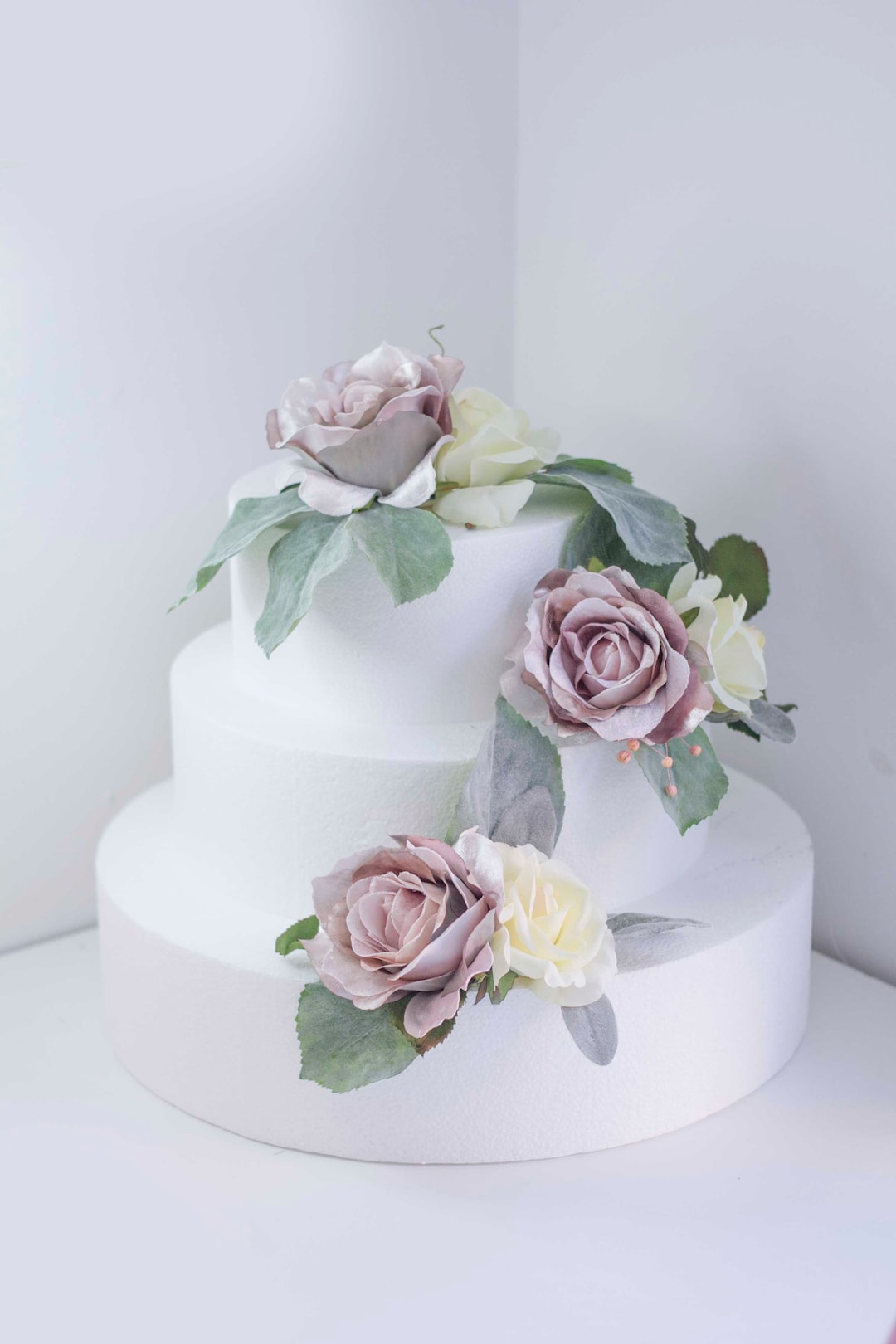 Rose Gold Flower Cake Topper Ideal for Decorating Wedding, Christening