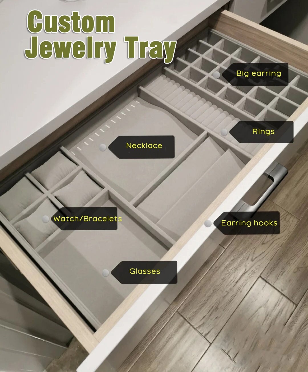 Custom Jewelry Drawer Insert jewelry Storage Etsy