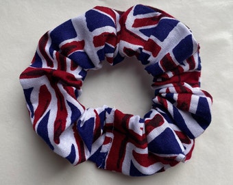Union Jack Scrunchies | UK scrunchies, union jack gifts, scrunchies, union jack gifts, animal scrunchies, jubilee scrunchie, flag scrunchie