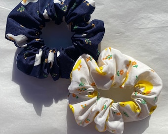Cute Duck Scrunchies | duck scrunchies, duck gifts, scrunchies, duck accessories, gifts for duck lovers, nature scrunchies, duck print
