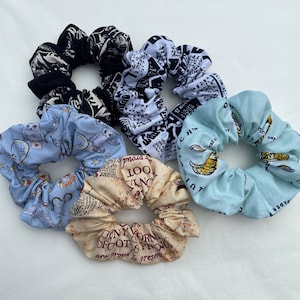 Wizard Scrunchies | wizard scrunchies, magic scrunchies, gifts for girls, magic gifts, witch scrunchies, made with licensed HP fabric
