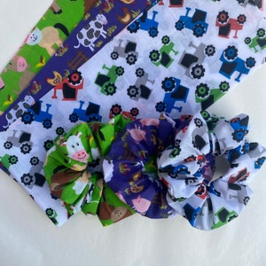 Farm Scrunchies | nature scrunchies, bear gifts, animal gifts, animal scrunchies, panda scrunchies, polar bear, panda gifts, teddy bear gift